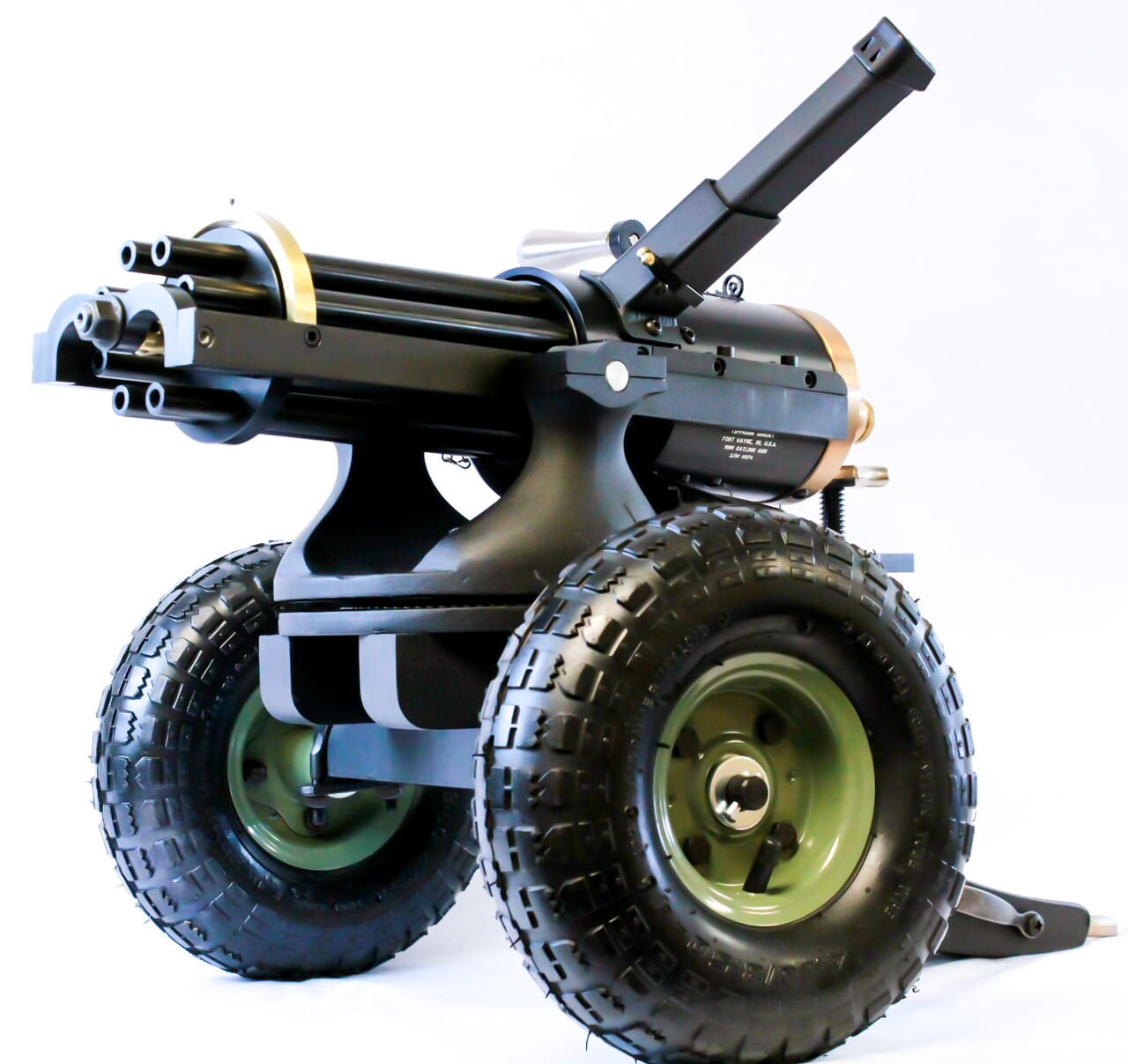9 MM Hand Crank Gatling Gun - CA Legal