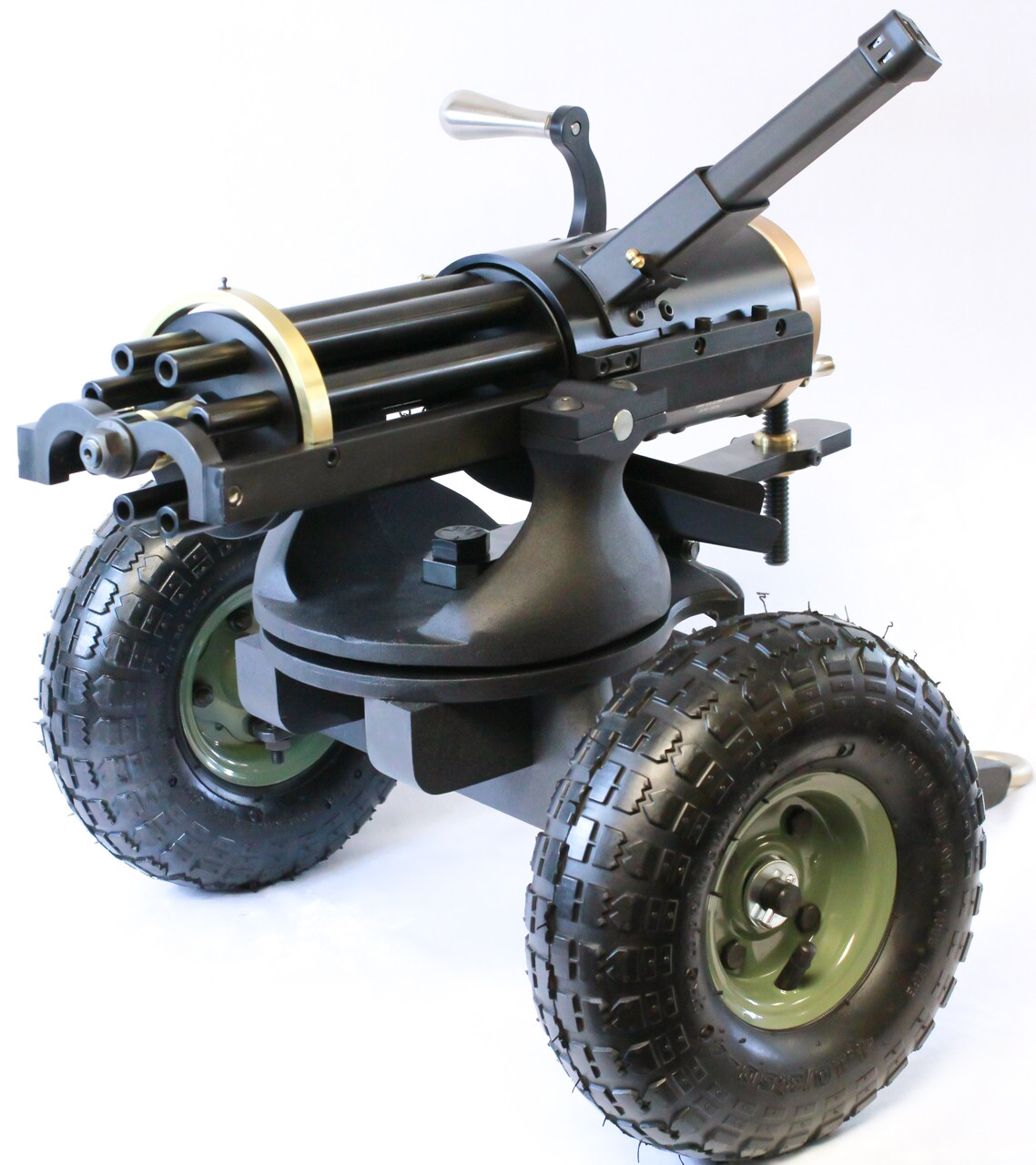9 MM Hand Crank Gatling Gun - CA Legal - Image 2