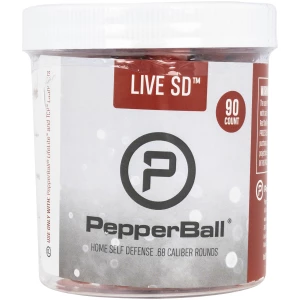 PepperBall Pepper Ball Live SD Pepperballs Pava .09 oz Red 90 Rounds