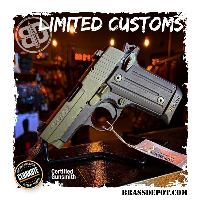 SIG *CA* P238 380 2.7 6R  EXCLUSIVE BD CERAKOTE OD GREEN
