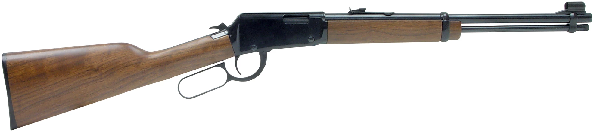 Henry H001Y Lever Youth 22 Long/22 LR/22 Short 12 LR/16 Short, 16.13" Blued Round Barrel, Black Steel Receiver, American Walnut Fixed Stock, Right Hand - Image 2