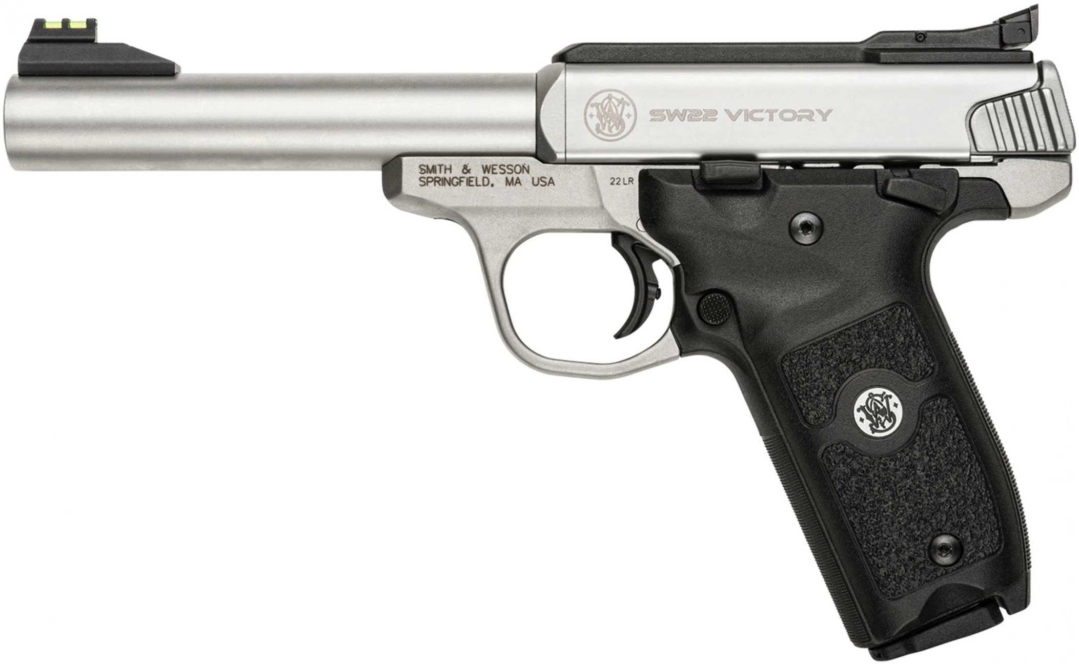 Smith and Wesson SW22 VICTORY 22LR SS 5.5" 10+1 108490|INTERCHANGEABLE BARREL 22 LR