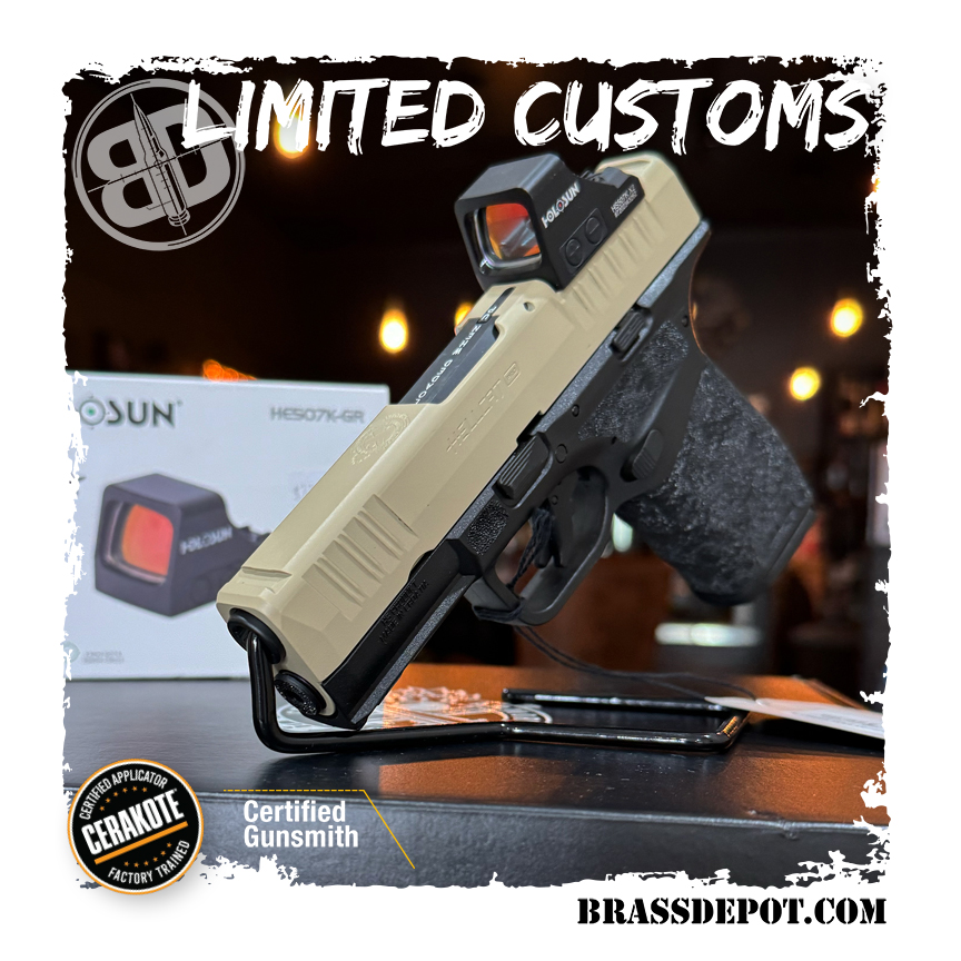 CA Legal - Desert Sand Cerakoted - Springfield Armory HCP9379BOSPCA Hellcat Pro OSP  9mm