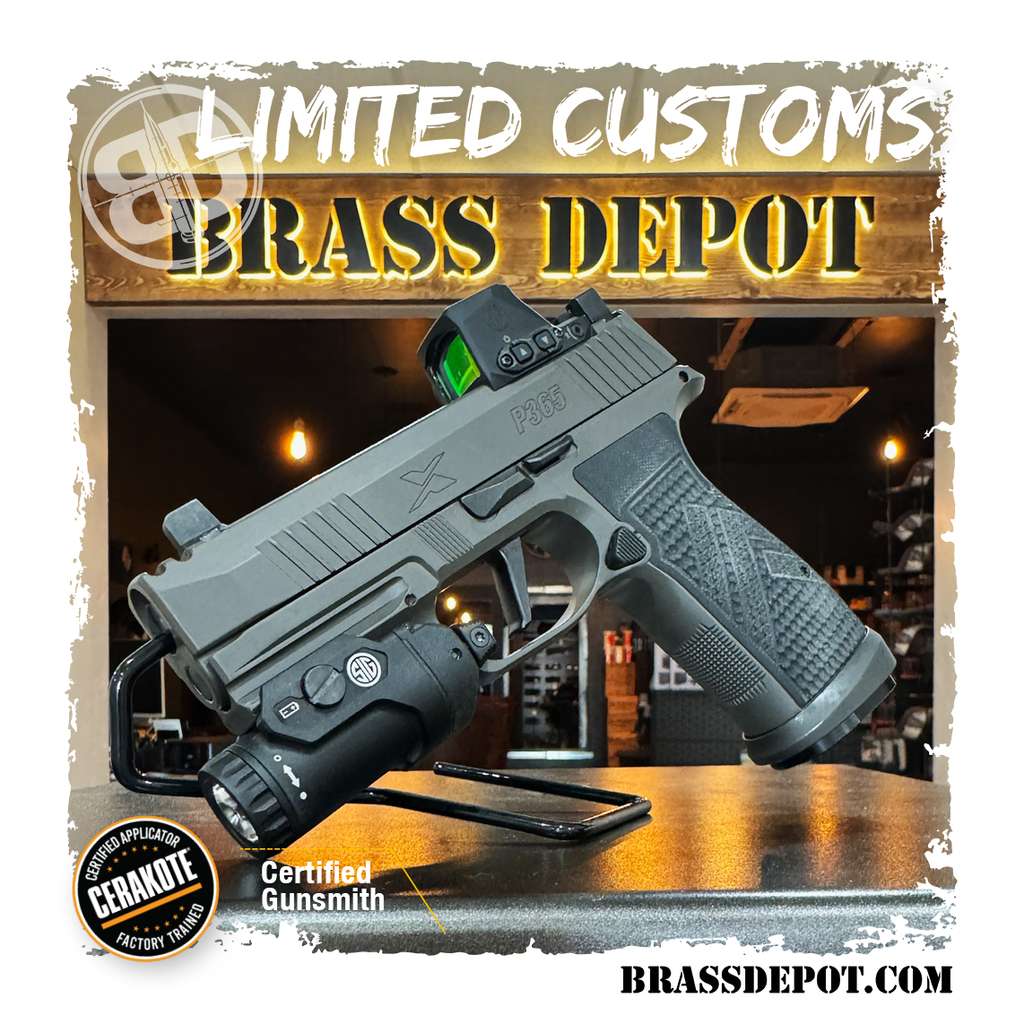 SIG P365 AXG LEGION - Limited Custom - Red Dot / sights / Foxtrot 2