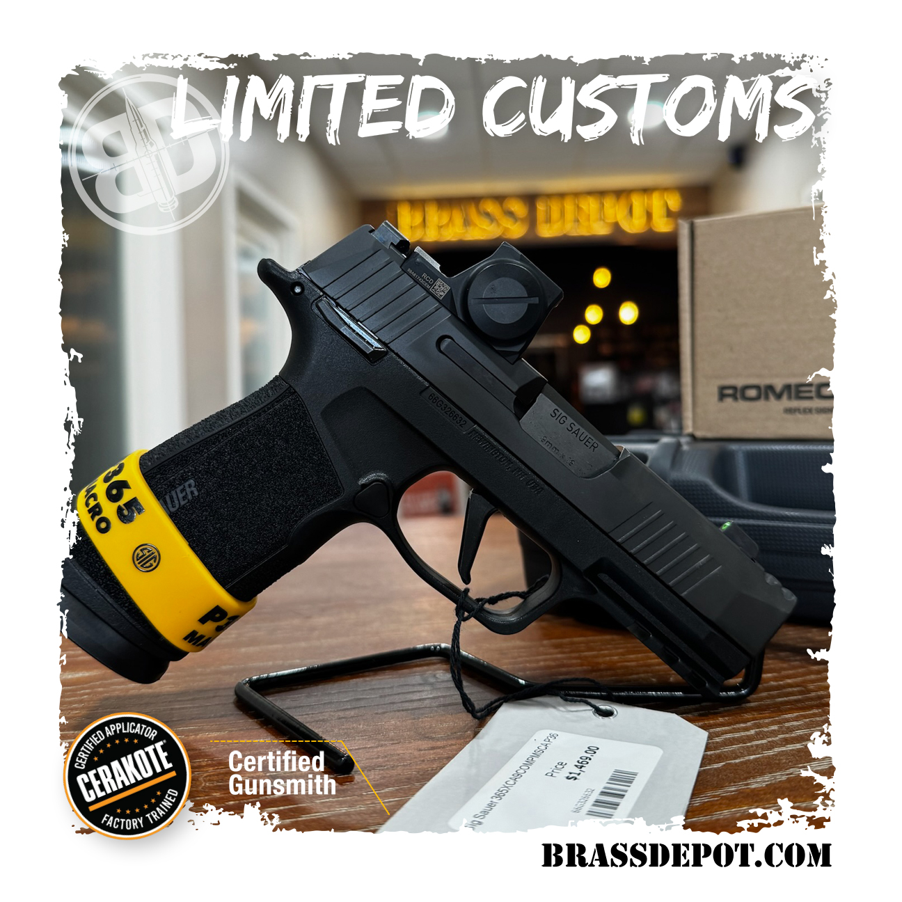 Limited Customs - NEW - Sig Sauer P365 XMacro Comp CA | 3.1" Barrel | 9mm - w/ Red dot