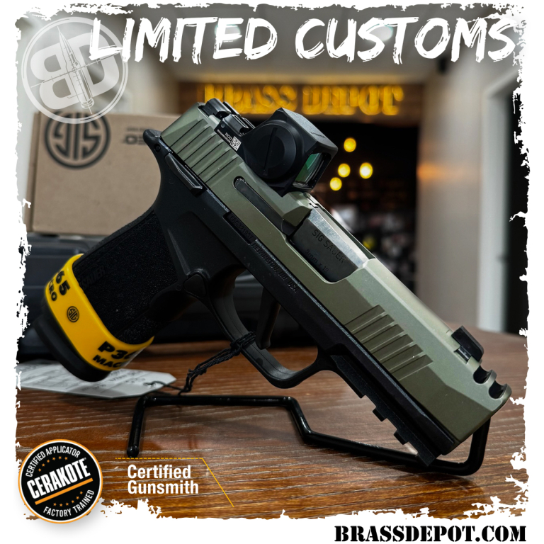 Limited Customs - NEW - Sig Sauer P365 XMacro Comp CA | 3.1" Barrel | 9mm - OD Green w/ Red dot