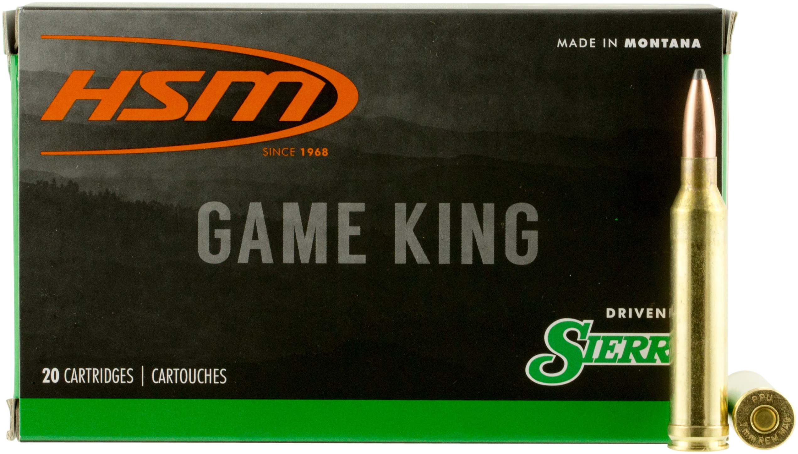 HSM 7MMMAG23N Game King 7mm Rem Mag 175 gr Sierra GameKing Spitzer Boat Tail 20 Per Box