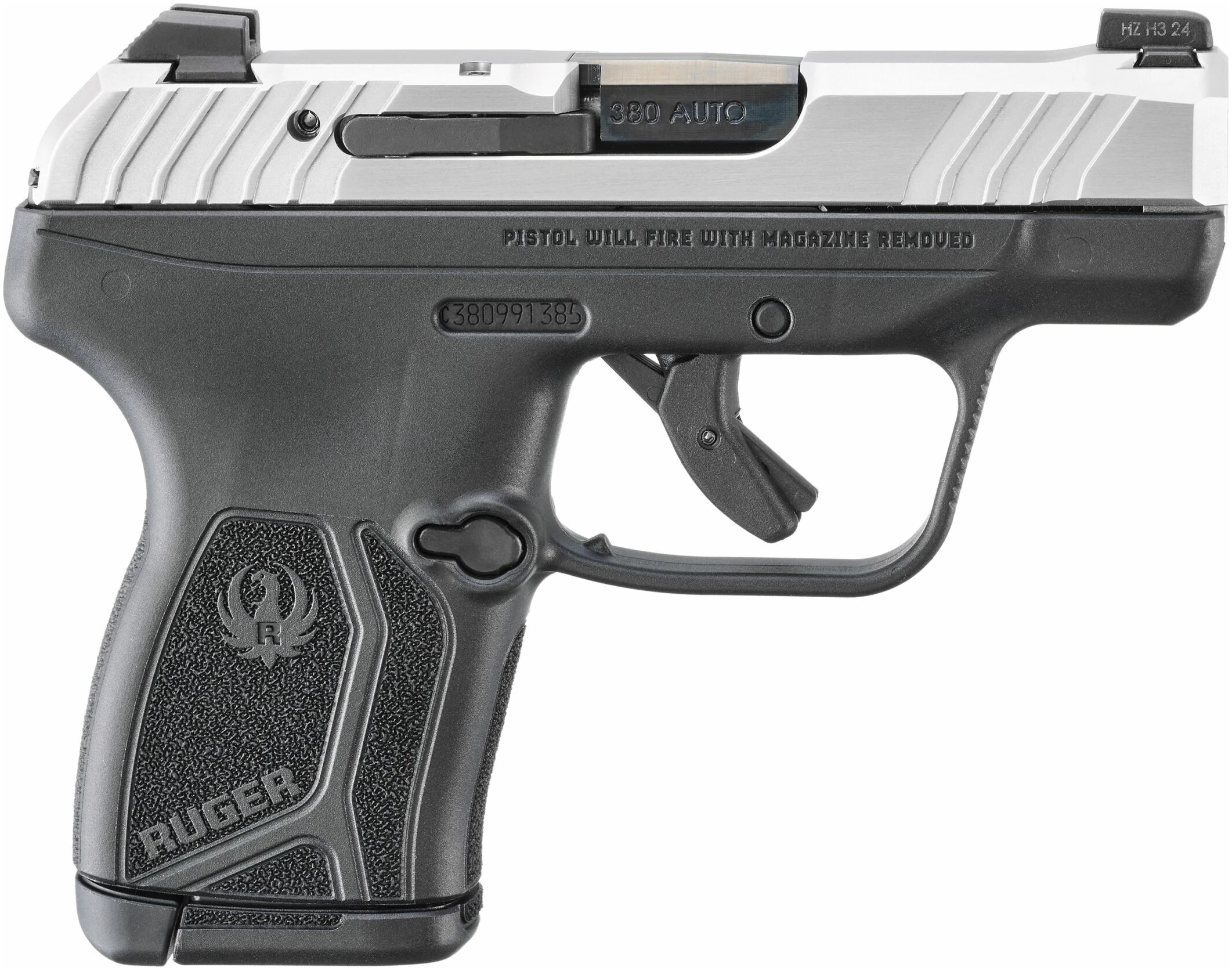 CA Legal Ruger LCP MAX 380ACP SS/POLY SFTY 13754 | LC INDICATOR 380 ACP