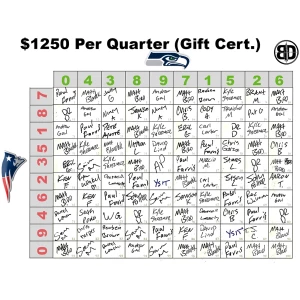 Super Bowl Completed Squares (Images) 2026