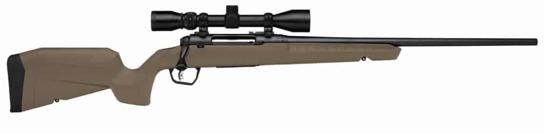 Savage Axis 2 XP .30-06 22in sporter barrel with flat dark earth synthetic stock and mounted 3-9x40 scope