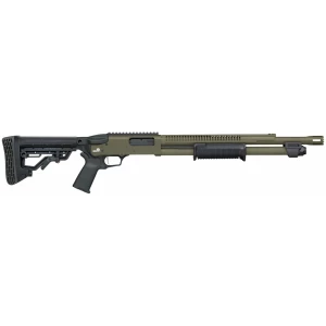 Mossberg 590R 12 Gauge 18.5in OD Green Cerakote pump-action shotgun