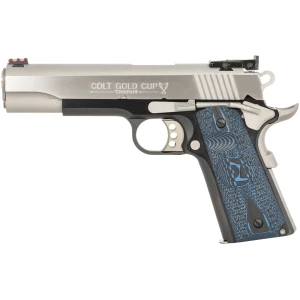 Colt Gold Cup Lite 1911 .45 ACP 5-inch two-tone with blue G10 grips