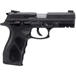 Taurus TH10 10mm full-size pistol black side view with two magazines