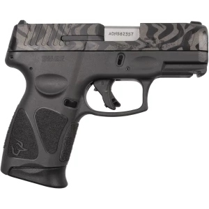 Taurus G3C 9mm compact pistol 3.26 inch barrel gray zebra-striped slide black frame
