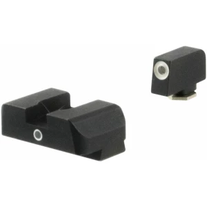 AmeriGlo GL5101 i-Dot Sight  Set for Glock  Green Tritium White Outline Front Sight-Green Tritium Rear Sight