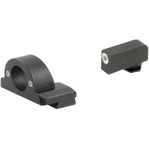 AmeriGlo GL5125 Ghost Ring Sight Set for Glock  Green Tritium White Outline Front Sight-Green Tritium Rear Sight