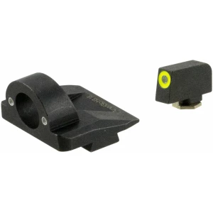 AmeriGlo GL5325 Ghost Ring Sight Set for Glock  Green Tritium LumiGreen Outline Front Sight-Green Tritium Rear Sight