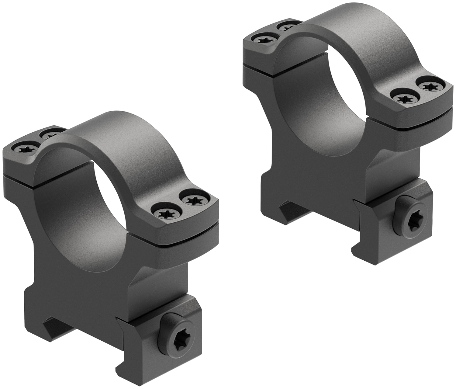 Leupold BackCountry 1 in. High Cross-Slot Scope Rings Matte Black