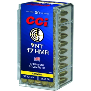 CCI VNT .17 HMR 17gr Varmint Tip 50rd box