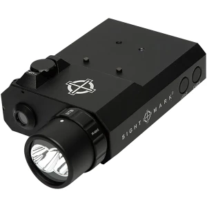 Sightmark SM25013 LoPro combo light and green laser in matte black mounted on rail