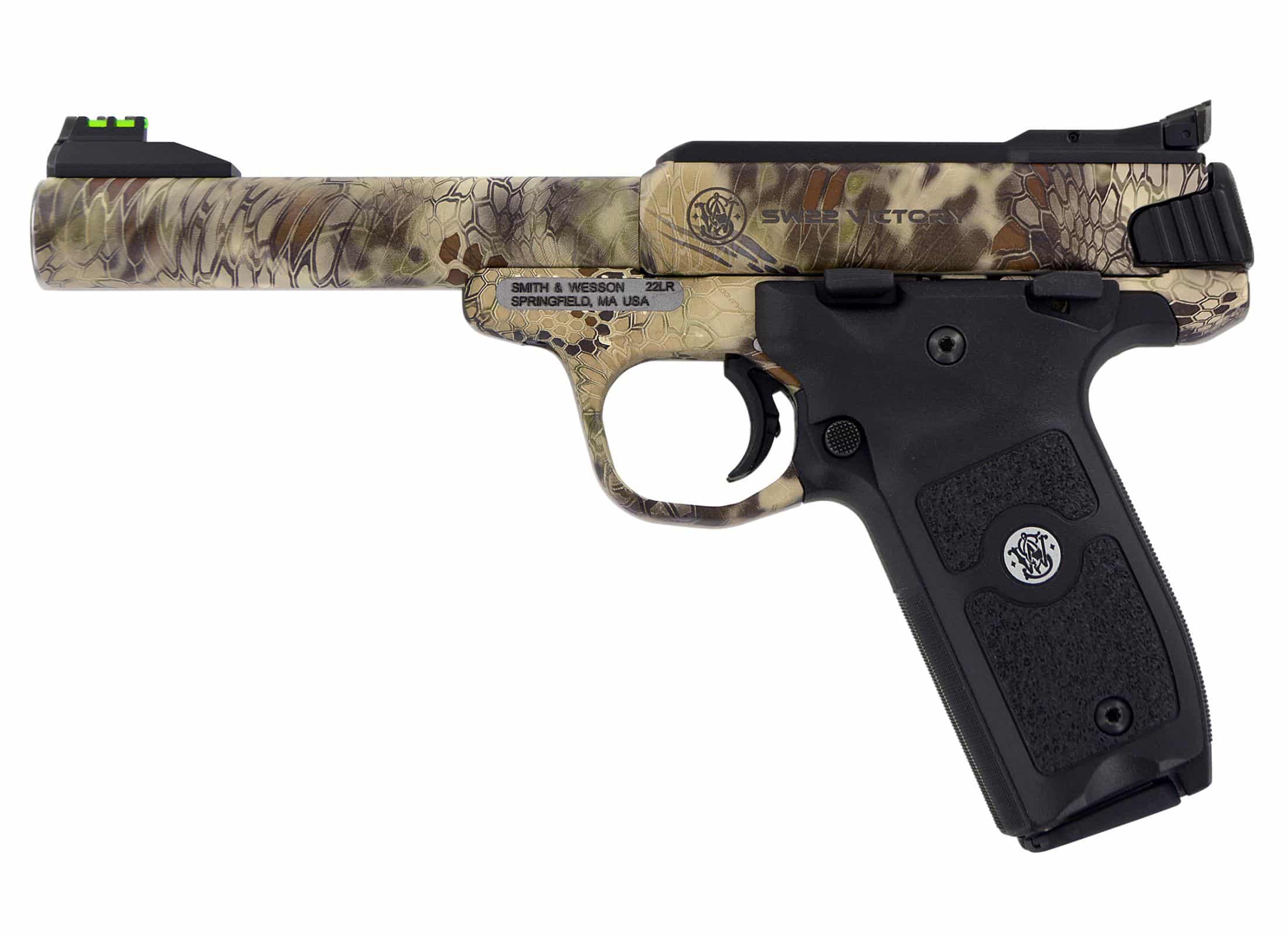 Smith & Wesson SW22 Victory .22 LR 5.5 inch Kryptek Highlander Camo pistol