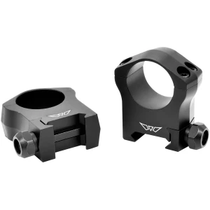 Warne Mountain Tech 1 inch High Matte Black scope rings, 2-piece Picatinny/Weaver