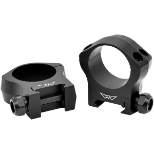 Warne Mountain Tech 30mm medium matte black scope rings for Picatinny and Weaver rails