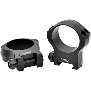Warne Mountain Tech 35mm High scope rings matte black two-piece