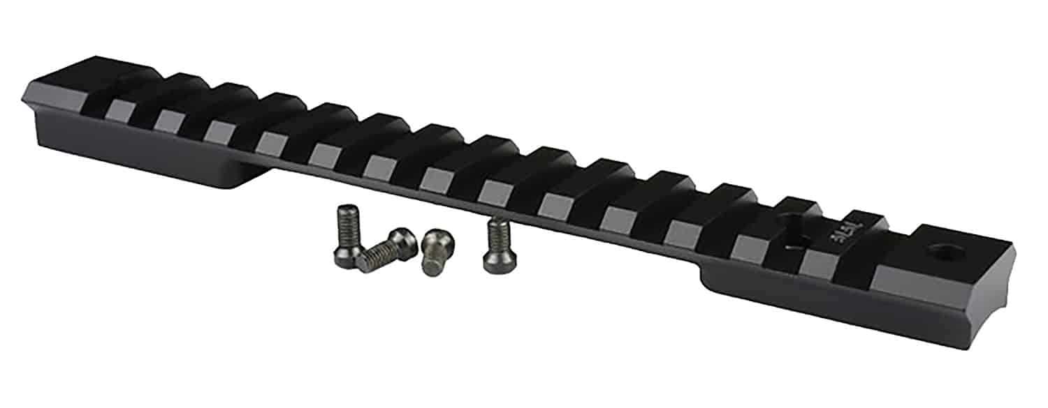 Warne Mountain Tech Picatinny rail for Weatherby Mark V Magnum 9-lug, black matte