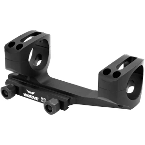 Warne LR-SKEL 34mm 20 MOA skeletonized scope mount and rings, black