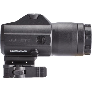 Sig Sauer JULIET3 3x24mm magnifier with PowerCam 90 quick-release mount in black