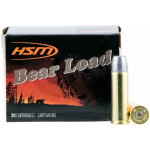 HSM Bear Load 20 rd box 325 gr WFN hard-cast lead handgun ammunition
