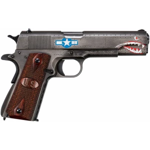 Auto-Ordnance Thompson 1911 Squadron Special Edition .45 ACP 5-inch Black/Gray Cerakote with checkered wood grips