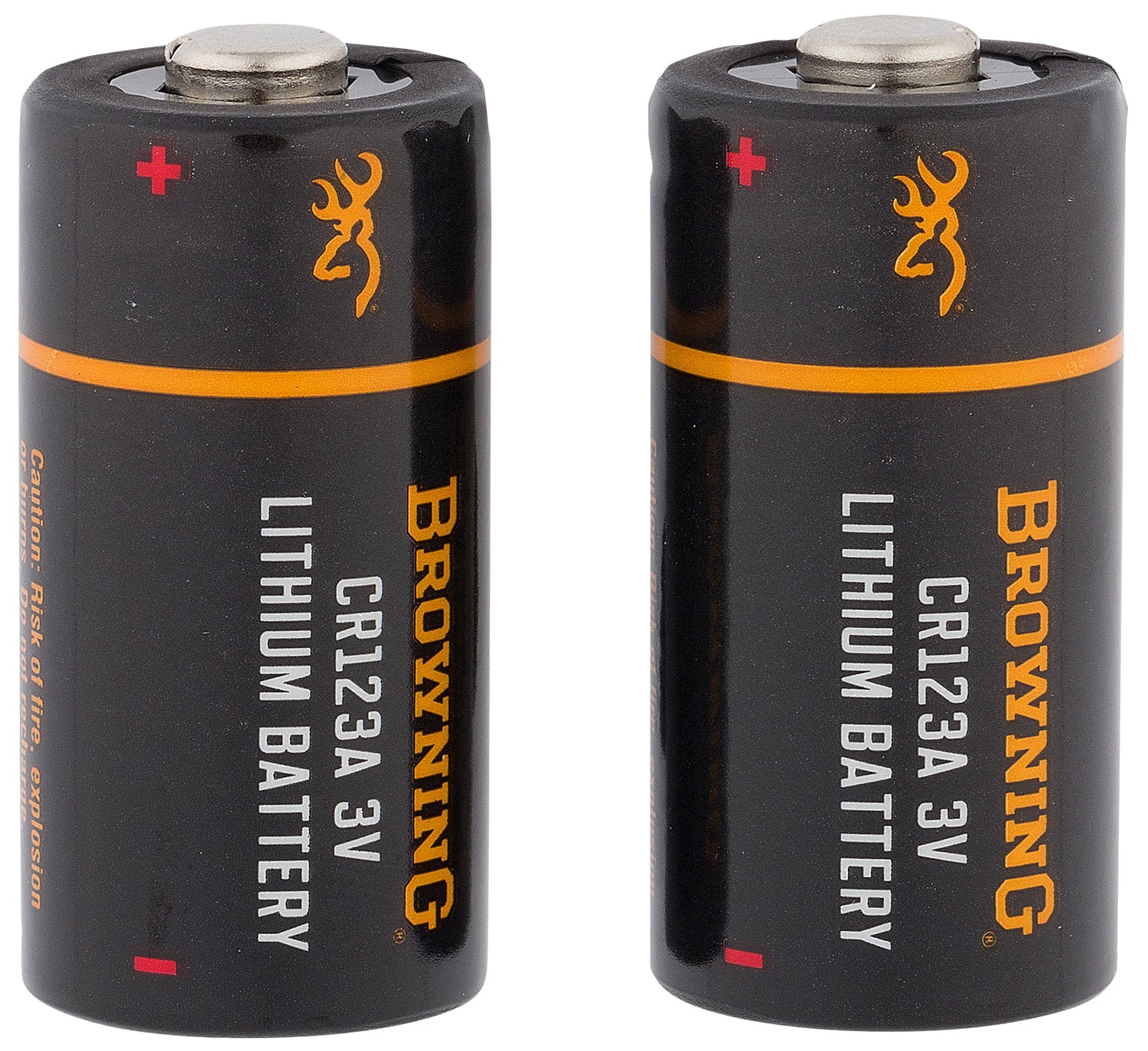Browning CR123A 3V lithium battery 2-pack stick configuration