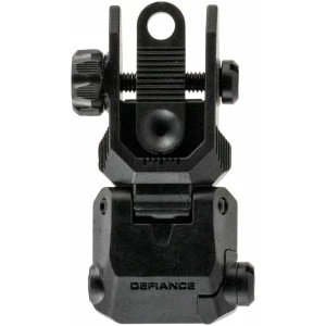 Kriss USA DARSBL00 Defiance Rear Flip-Up Black AR-15 Low Profile Steel