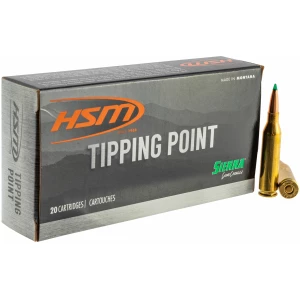 HSM Tipping Point 2 7mm-08 Rem 162 gr SST 20-count box of rifle ammunition