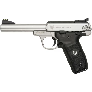 Smith & Wesson SW22 Victory .22 LR 5.5 inch stainless pistol with black polymer grip