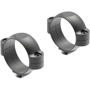 Leupold Dual Dovetail 35mm medium scope rings in matte steel, 2-piece set