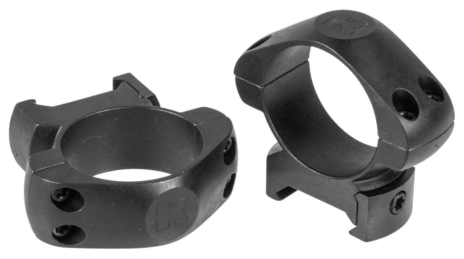Konus 30mm medium steel riflescope rings, matte black pair