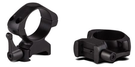 Konus 7406 matte black 1-inch quick-release scope rings, high mount, pair