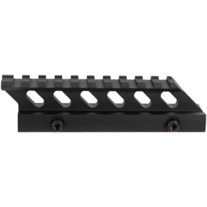 Aim Sports MT012H riser mount black anodized aircraft-grade aluminum 5.0 inch rail 1.0 inch rise