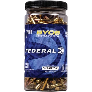 Federal BYOB .17 HMR 17 gr Speer TNT Jacketed Hollow Point 250-round bottle