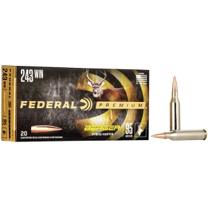 Federal Premium .243 Win 95 gr Berger Hybrid Hunter 20-round box