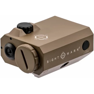 Sightmark LoPro SM25016DE green laser sight in Flat Dark Earth mounted on Picatinny rail