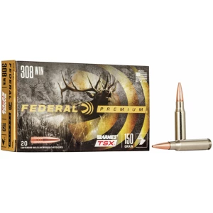 Federal Premium .308 Win 150gr Barnes TSX 20rd box front