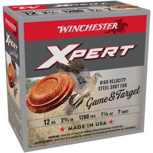 Winchester Super X Xpert 12GA 2.75in 1-1/8oz #7 shotshell box