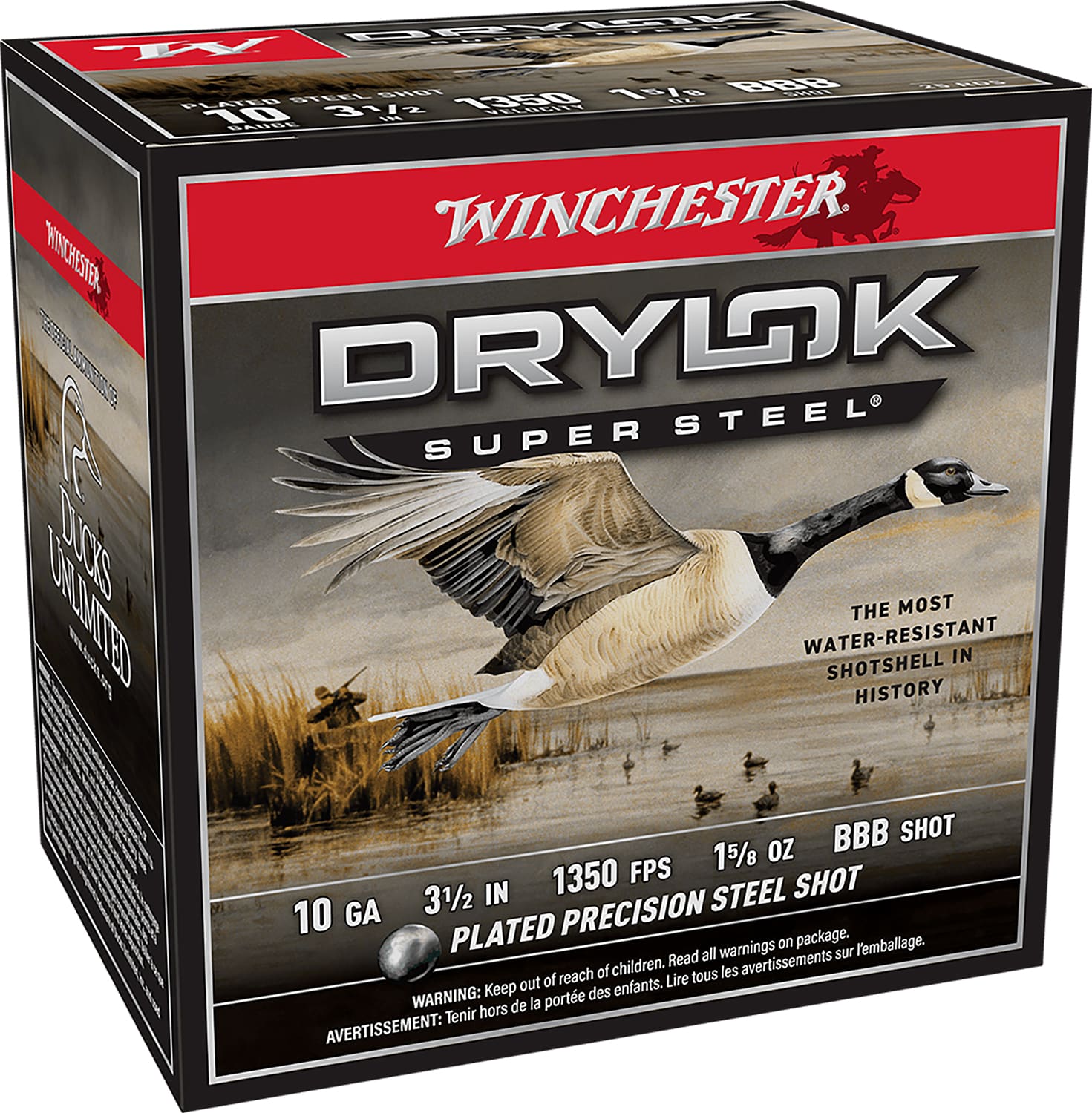Winchester Drylok Super Steel 10 Gauge 3.5in 1 5/8 oz BBB 25rd box