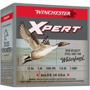 Winchester Super-X Xpert High-Velocity Steel 12ga 3in #2 shotshell box, 25 rounds