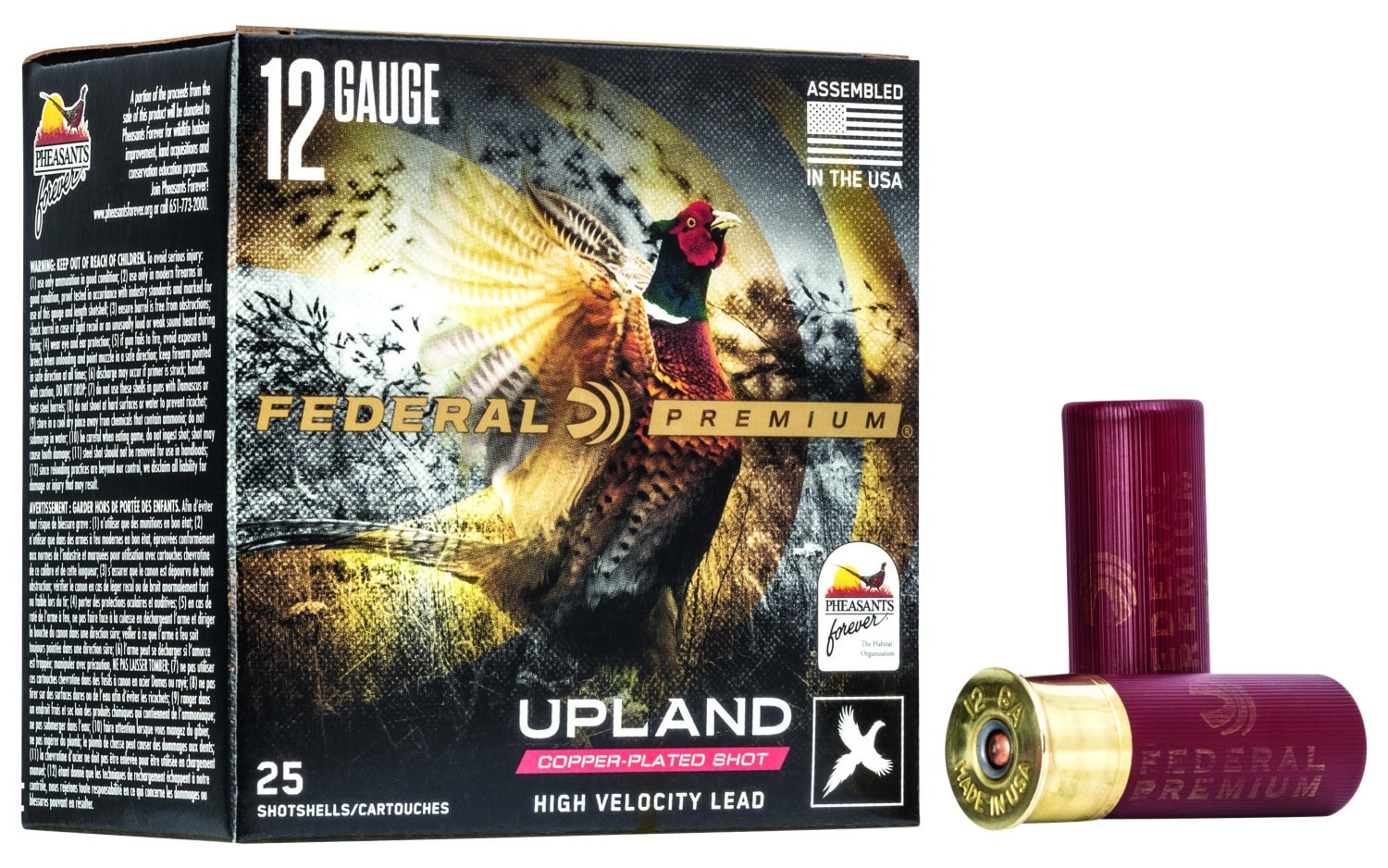 Federal Premium Wing-Shok Pheasant Forever 12 gauge 2.75 in 1 1/4 oz size 6 shotshell 25 per box