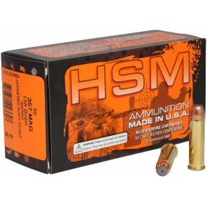 HSM Pro Pistol .357 Magnum 158 gr Jacketed Soft Point 50-round box